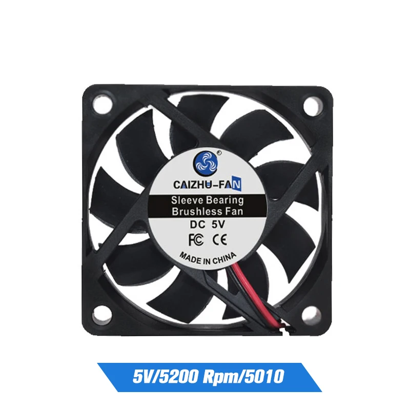 DC5010 5012 ventola di raffreddamento 5V 12V 24V attrezzatura della macchina ventola di raffreddamento del motore DC ventola di alimentazione del dispositivo di raffreddamento della CPU del Computer per stampante 3D 1X