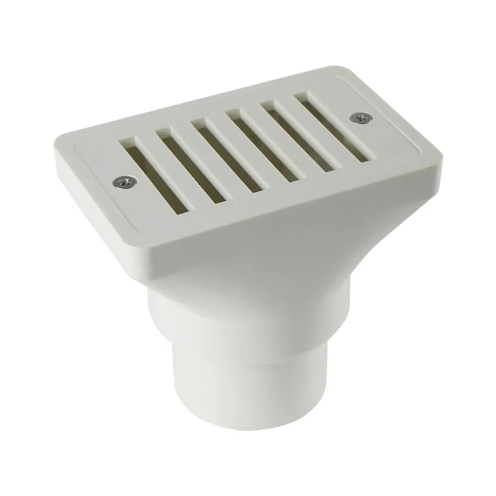 Anti-Clog Swimming Pool Overflow Drain For In-Ground Pools,Easy Install Plastic Skimmer With Screws,Reliable Water Level Control