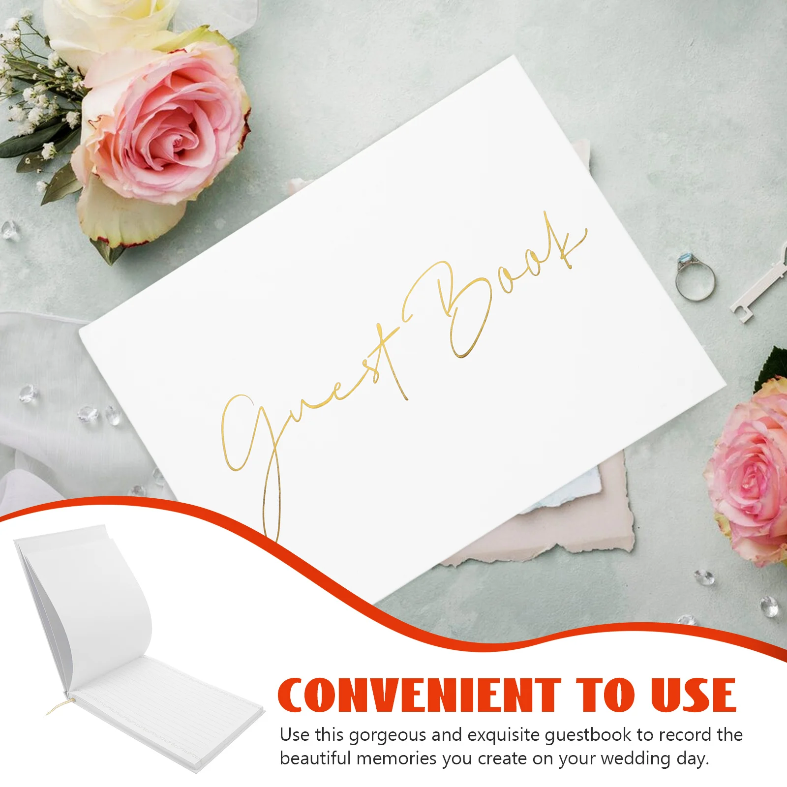 كتاب الضيوف تسجيل في كتاب لحفلات الزفاف وحفلات الزوار وألبوم توقيع وسجل الحضور وحفلات الزفاف هدية الزفاف #5