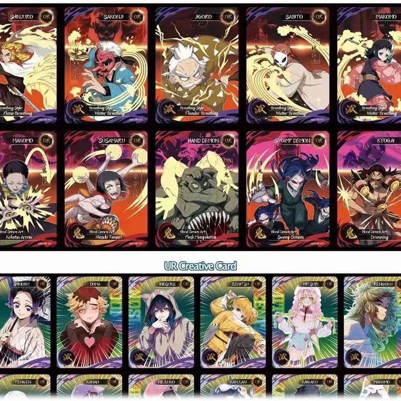 Demon Slayer Collection Cards Booster Box Aikaho Warpath Rare Anime Table Playing Game Board Cards