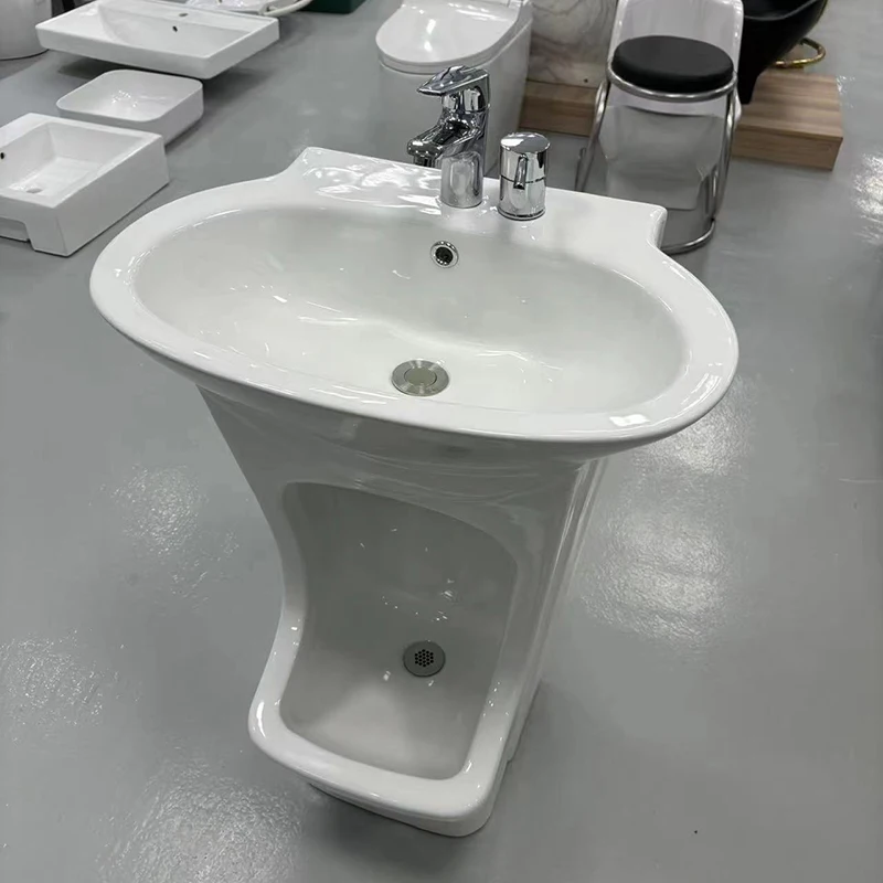 Chaozhou Factory Wholesales HOT Floor Mounted Muslim Wudu Ceramic Washing Sink Wash Basin image 5