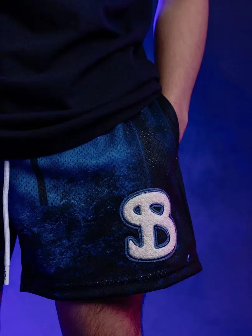 

2025 New summer men's shorts men and women's fashion beach seaside casual shorts mesh sports quick-drying quarter pants