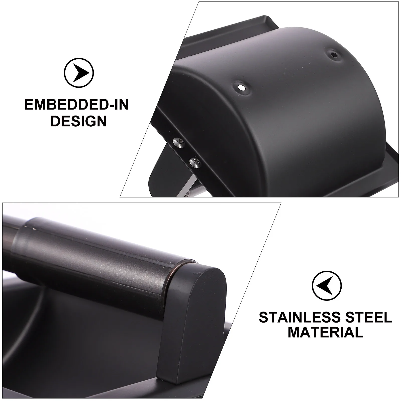 

Полка для салфеток из нержавеющей стали, держатель для унитаза, подставка для рулонной бумаги, настенное крепление, прочный встроенный современный металлический органайзер для ванной комнаты