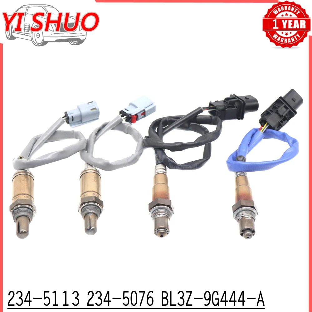 

4pc Upstream Downstream Air Fuel Ratio Lambda O2 Oxygen Sensor 234-5113 234-5076 BL3Z-9G444-A For Ford F-150 5.0L Ford F-150 6.2