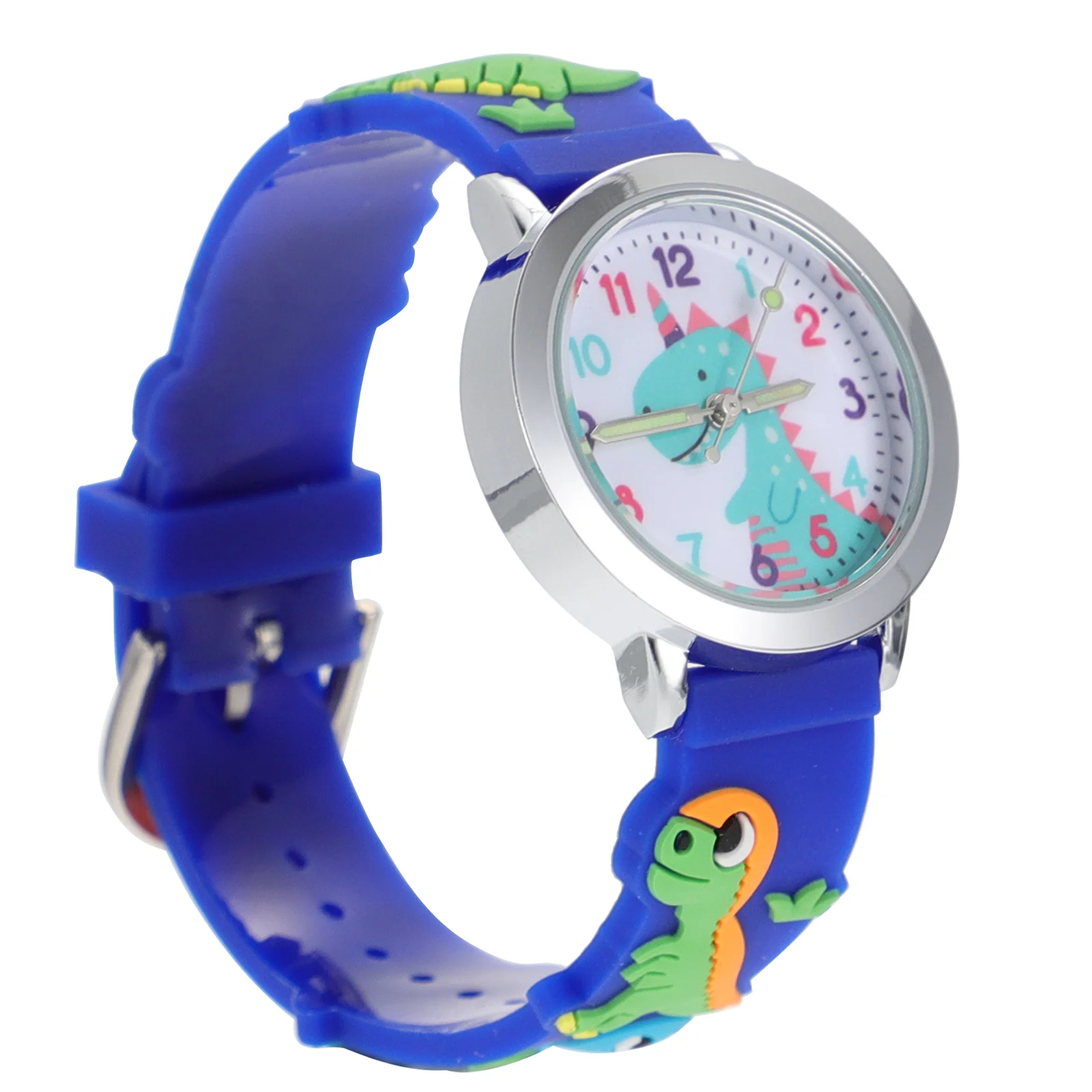 

Casual Watch Watchband Blue Waterproof Watches Cartoon Birthday Present Dinosaur