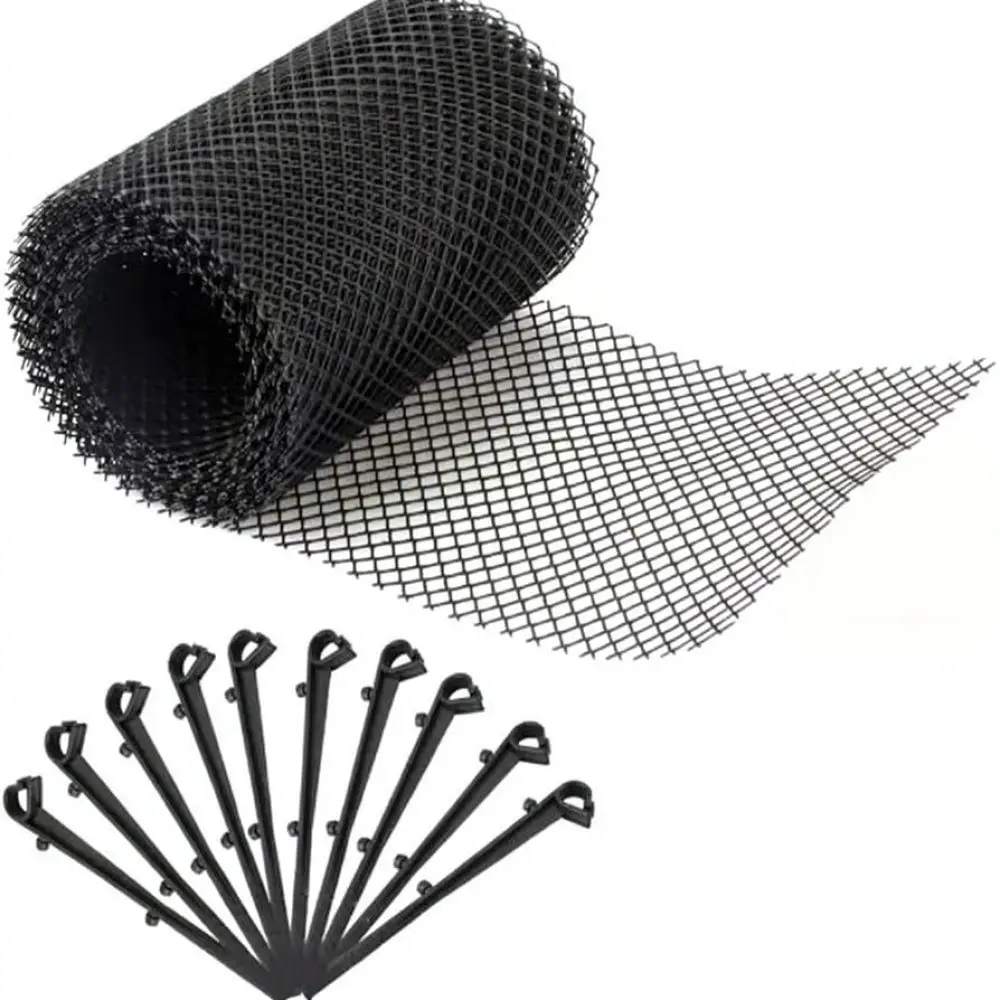 Leaf Filter Gutter Guard Mesh Prevent Clog Rainwater Drainage Protection Durable Flexible Garden Maintenance Screen