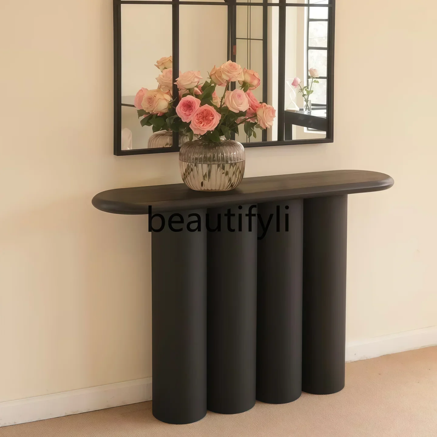 2003 French Style Home Designer Entryway Table Minimalist Wall-Mounted Ultra-Narrow High-End Entryway Console