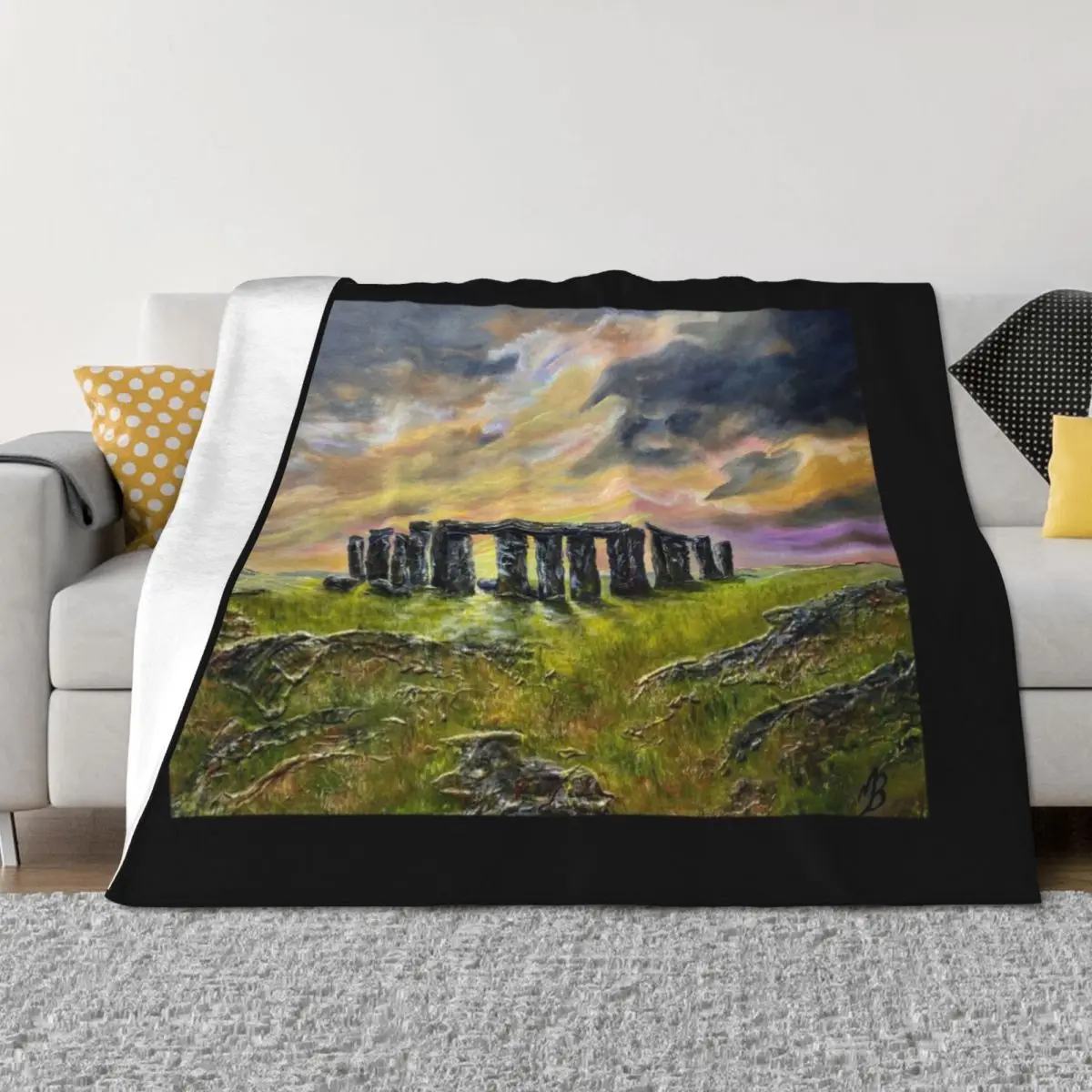 

Stone Henge Throw Blanket Heavy cosplay anime Luxury Brand Nap Blankets