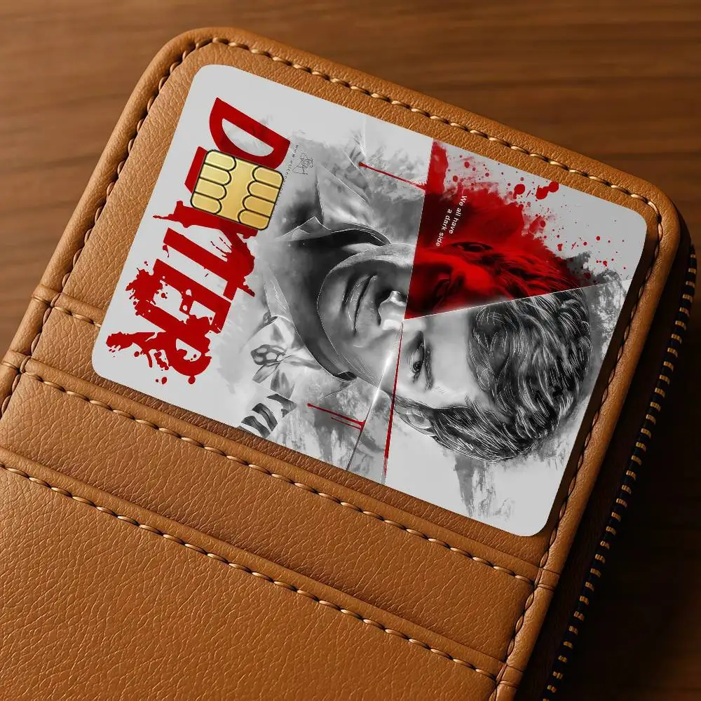 TV D-Dexter Credit Card for Bank Debit Decorative Protection 4PCS Anti-scratch Waterproof Stickers Bus Subway Library