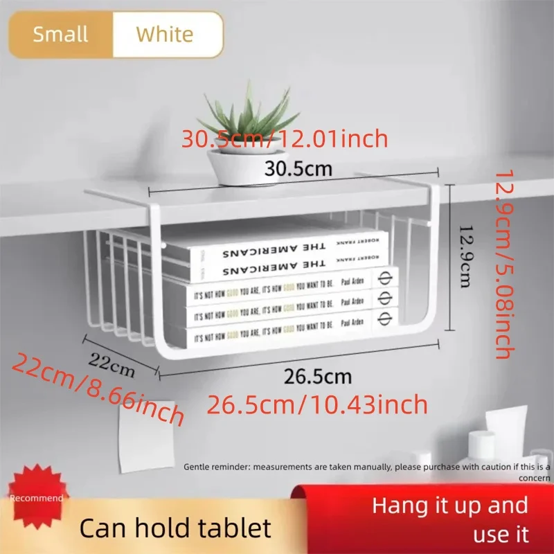 2025 Hanging Net Basket Large Capacity Hanging Storage Basket Iron Material Under Cabinet Wall Wardrobe Home Kitchen Tools image 6