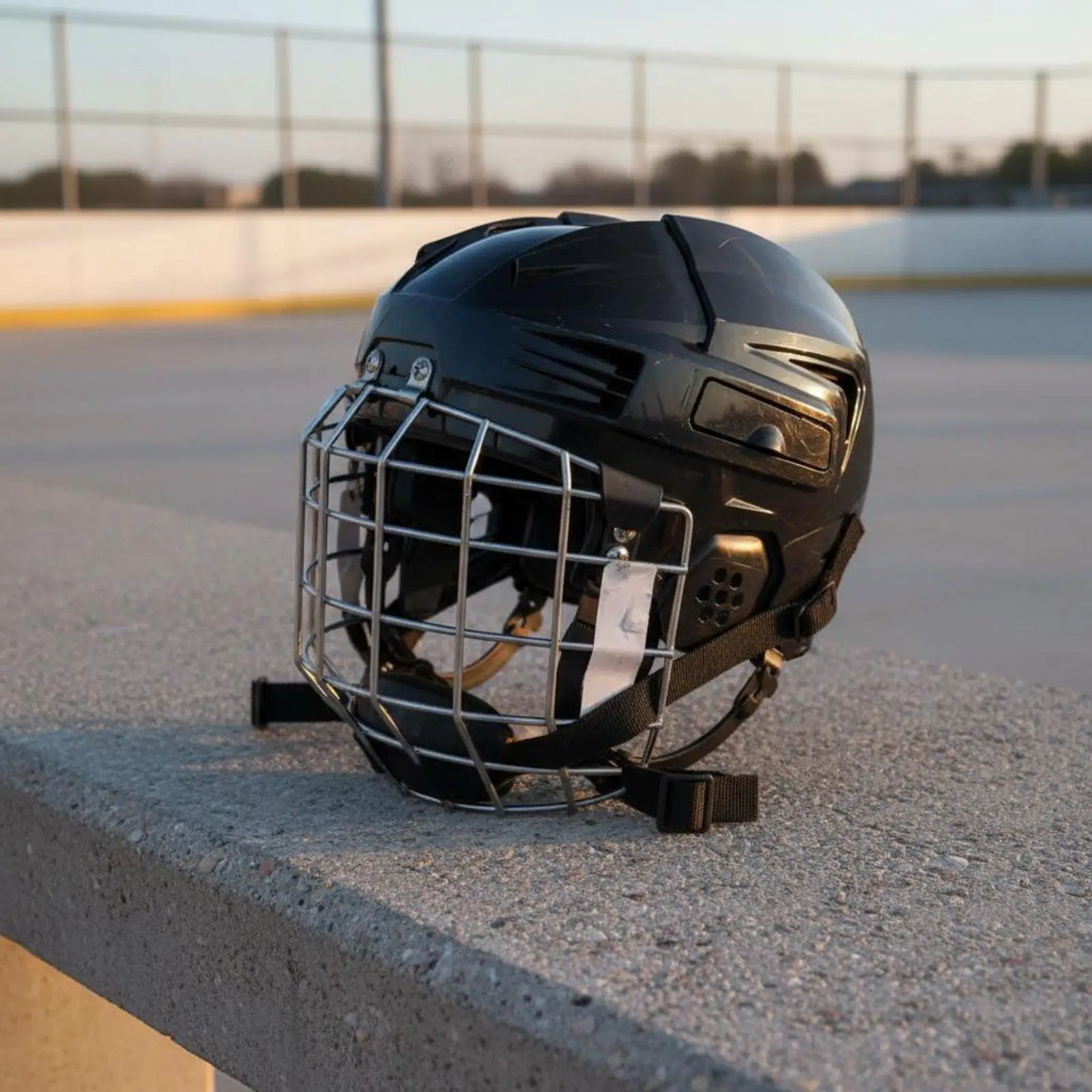 Sports Hockey Helmet Full Coverage Cage for Men Women Youth ABS Shell EVA Padding Moisture Wicking Comfort