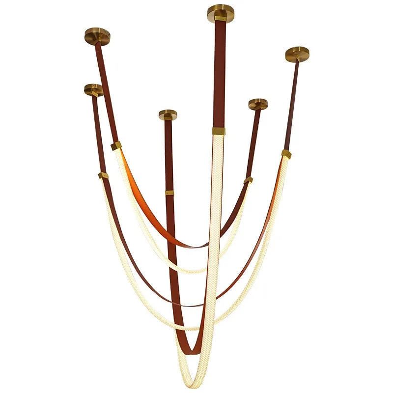 New belt chandelier, foreign high-end woven models are soft and not dazzling, and designer models are upgraded to empty