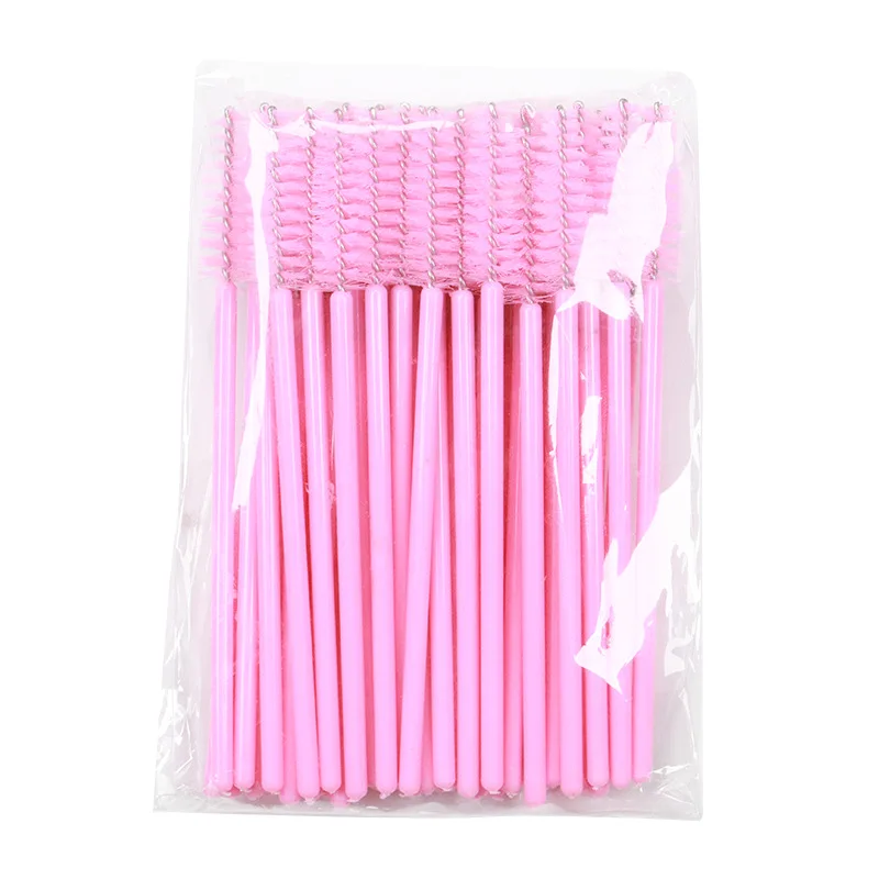 Brosses à cils jetables, 50/100 pièces, baguettes de Mascara, applicateur de sourcils, bobines pour cils, outil d'extension cosmétique