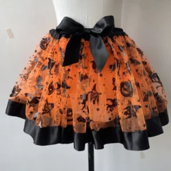 Halloween children's dress up skirt, suitable for children's holiday parties, dance performances and other occasions