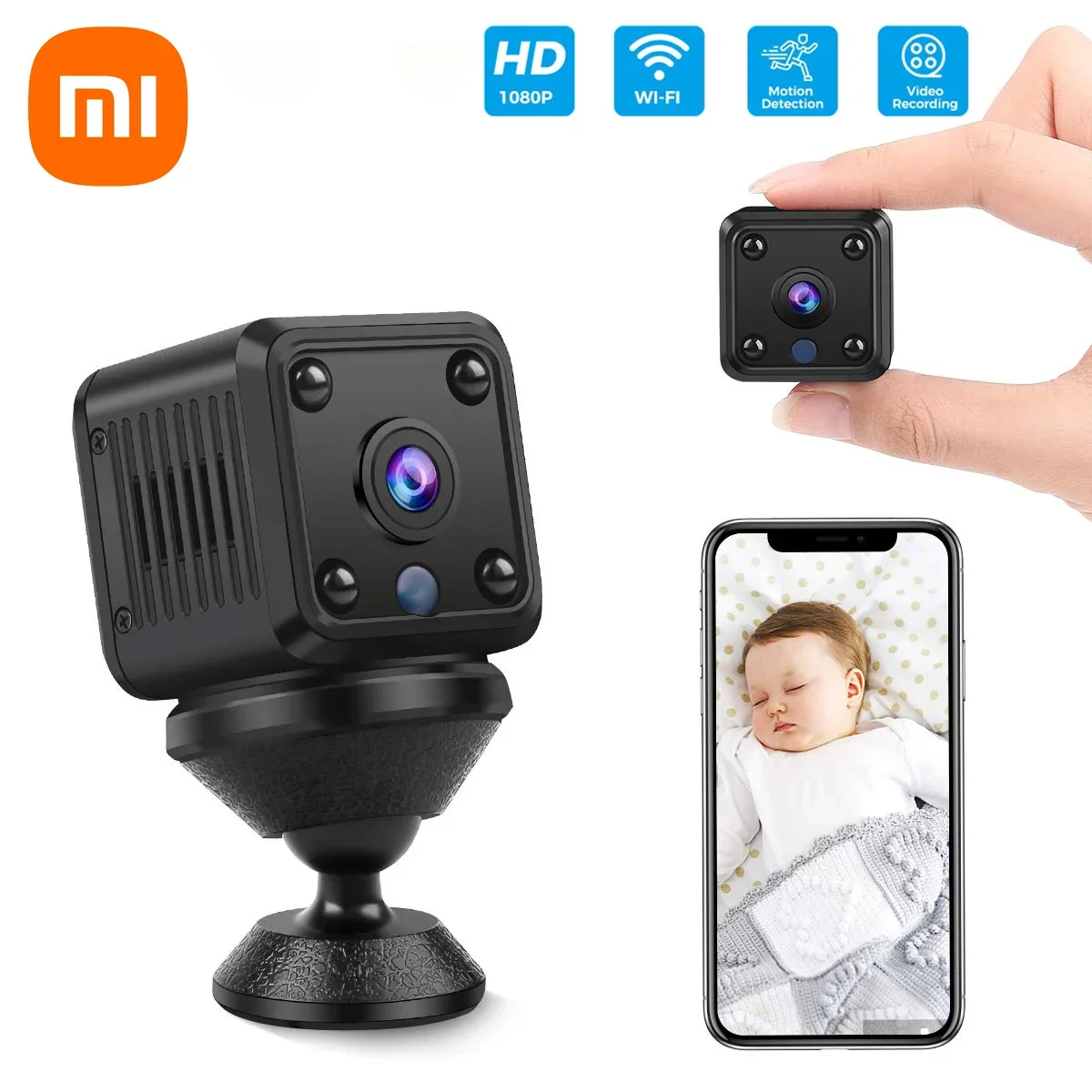 Xiaomi X6 1080p Hd Smart Mini Camera Wireless Network Remote Wifi Home Security Infrared Night Vision Protection Sports Camera