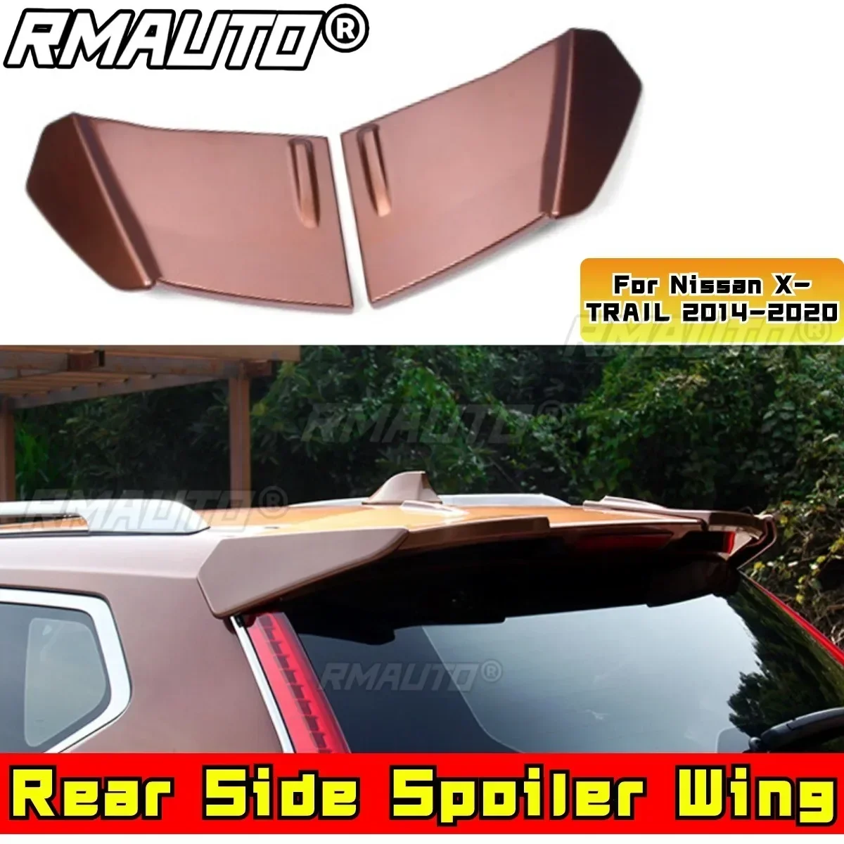 For X-TRAIL Body Kit Rear Side Spoiler White Sport Style Rear Side Trunk Spoiler For Nissan X-TRAIL 2014-2020 Car Accessories