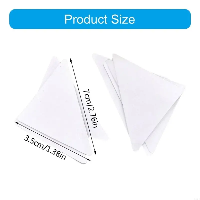 Q6RE Set of 30 Shirt Collar Shaper Collar Stand Sticker for Daily Use Invisible Pad