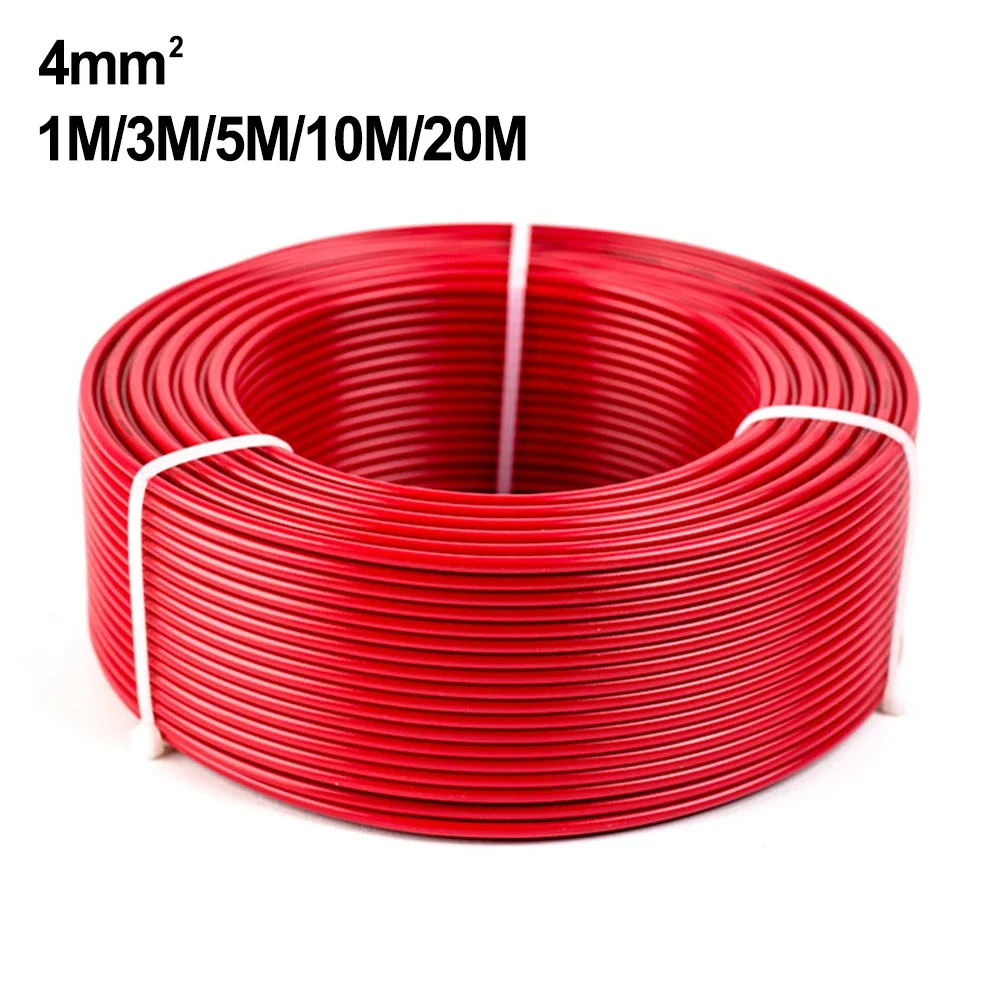 

Кабельный провод Солнечный фотоэлектрический кабель 12 AWG 5/10/20M Солнечные аксессуары Удлинительный провод для солнечной панели Черный Красный Фотоэлектрический кабель Провод