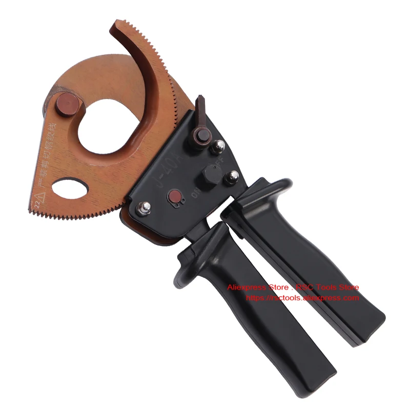 Cable Cutter J40A Ratchet Cable Scissors Cable Cutter Cu/Alu Cable Max Cutting Range 300mm²