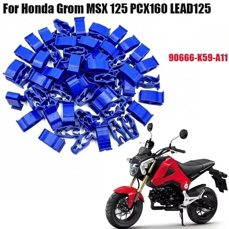 10Pcs Headlamp Housings Shell guard plate Snap Clips suitable for Yamaha PCX160 Fairing Clip Snap Clip motorcycles Part