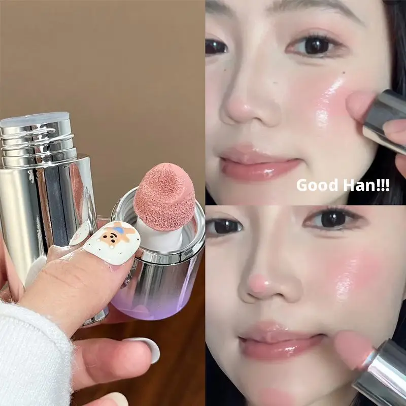 Fard à joues liquide mat doux, longue durée, naturel, lisse, grande éponge, éclaircissant, Rouge, surligneur, maquillage pour le visage