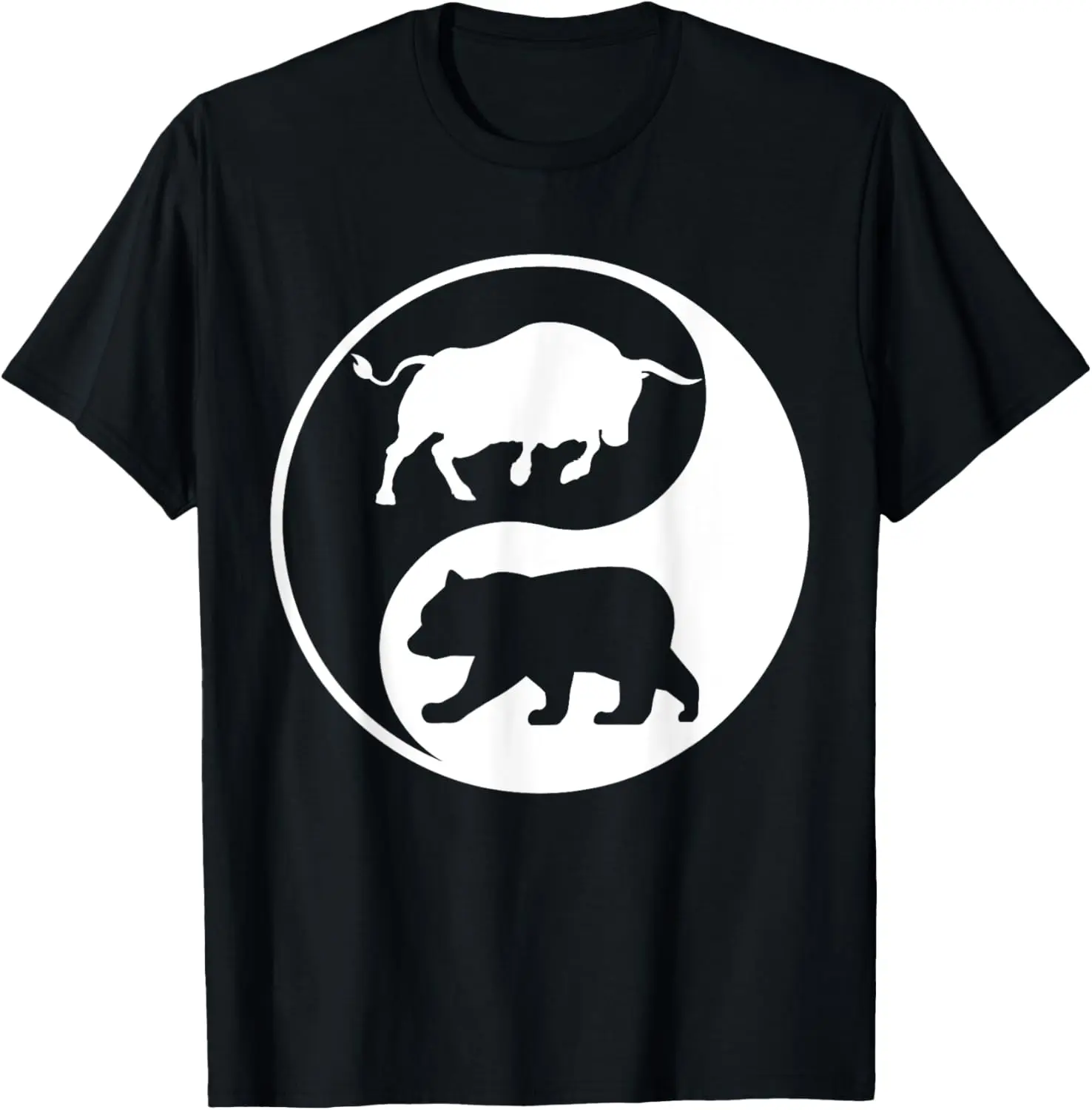 

Подарочная футболка Bear And Bull Yin Yang Market Stock Exchange Trader