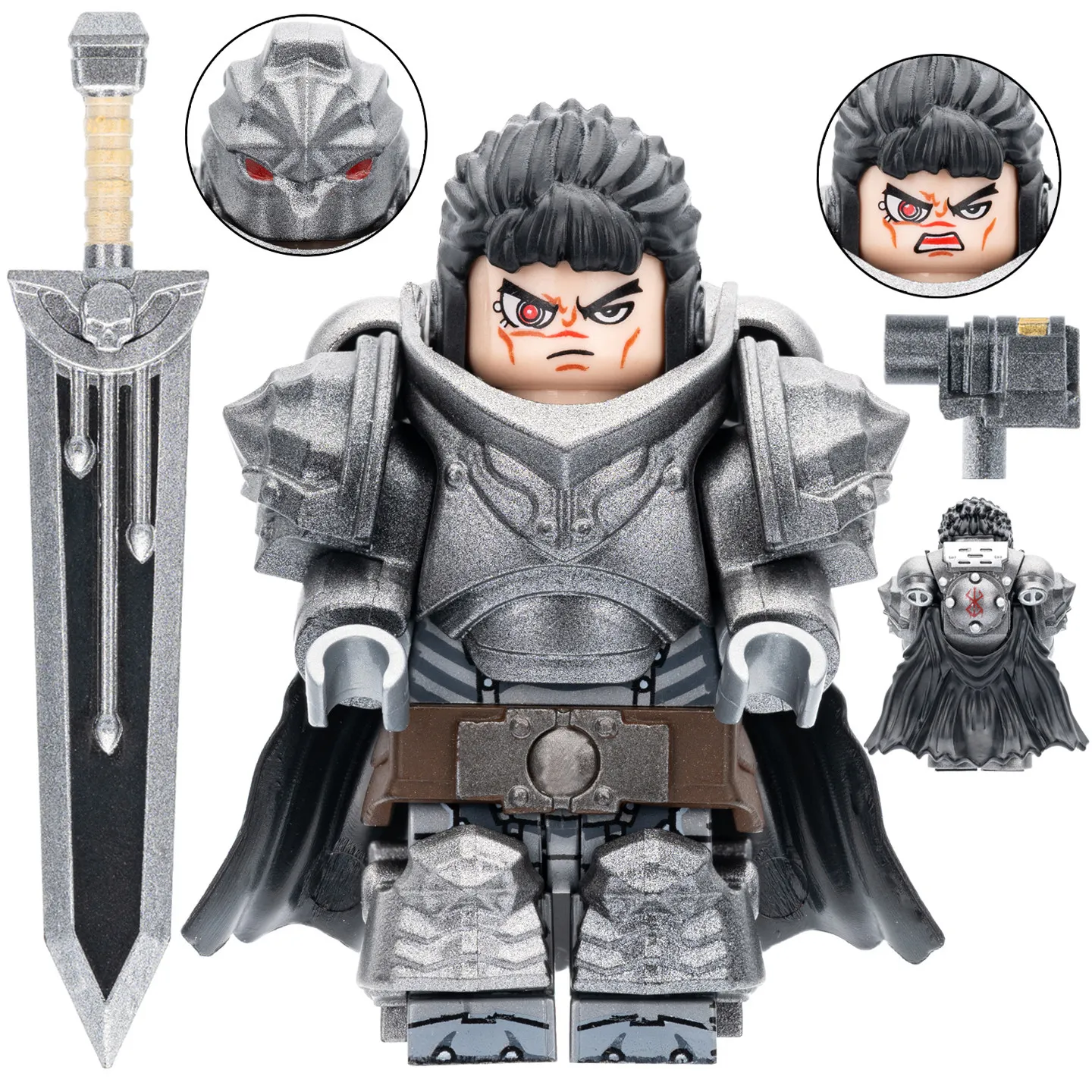 Nouveaux blocs de construction Berserk Guts, mini figurines d'action
