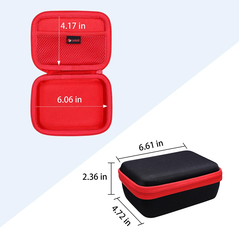 Xanad Eva Hard Case Voor Bestek 300W Power Inverter Dc 12V Naar 110V Ac Auto Omvormer Carrying opbergtas