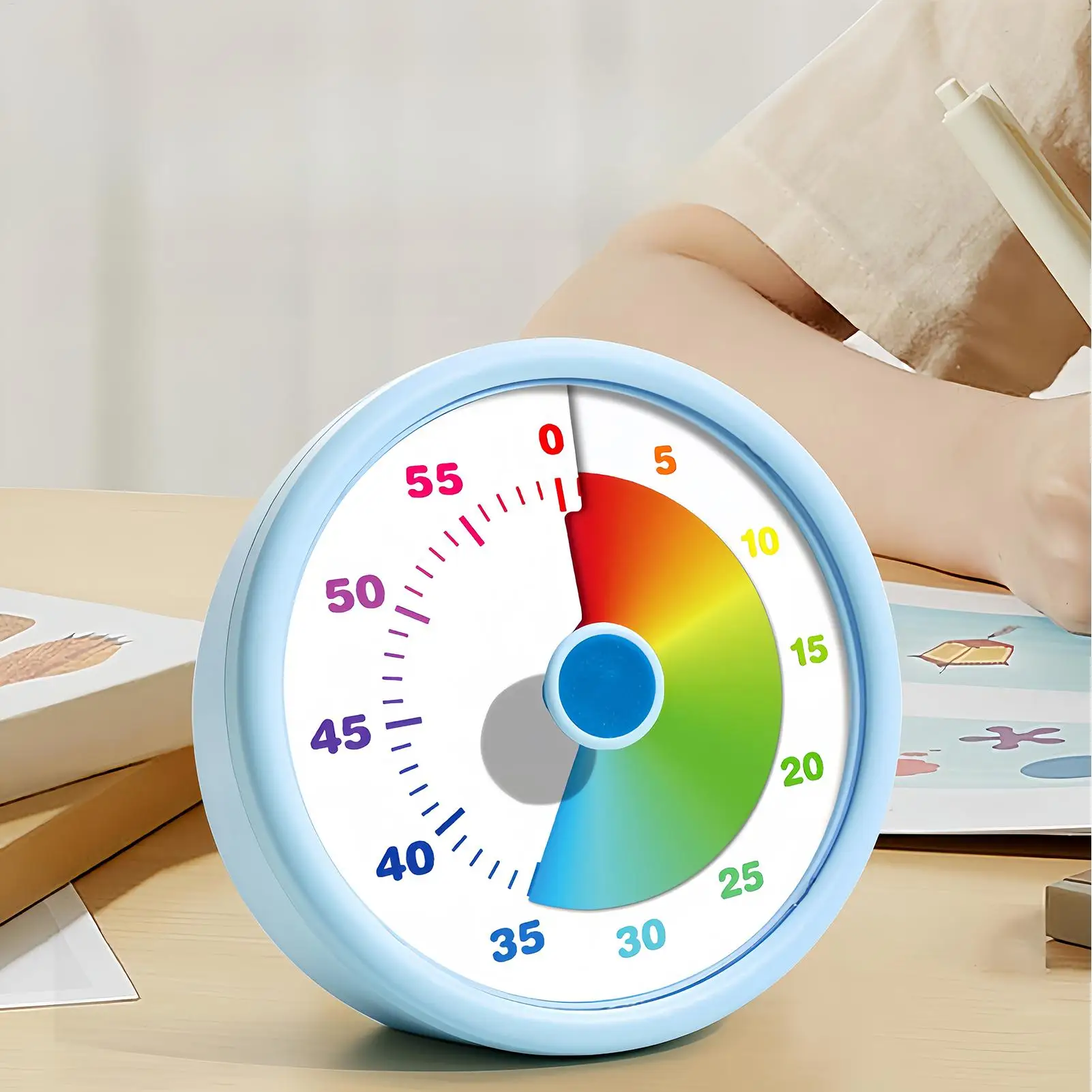 أداة إدارة الوقت للأطفال، ساعة العد التنازلي البصرية الصامتة، مساعد التوحد ADHD للفصول الدراسية، غرفة النوم، الواجبات المنزلية والدراسة #5