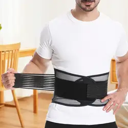 Sports Waist Belt Breathable Mesh Lumbar Protector with Dual Adjustable Straps for Fitness Support Sports Accessories Lower Back