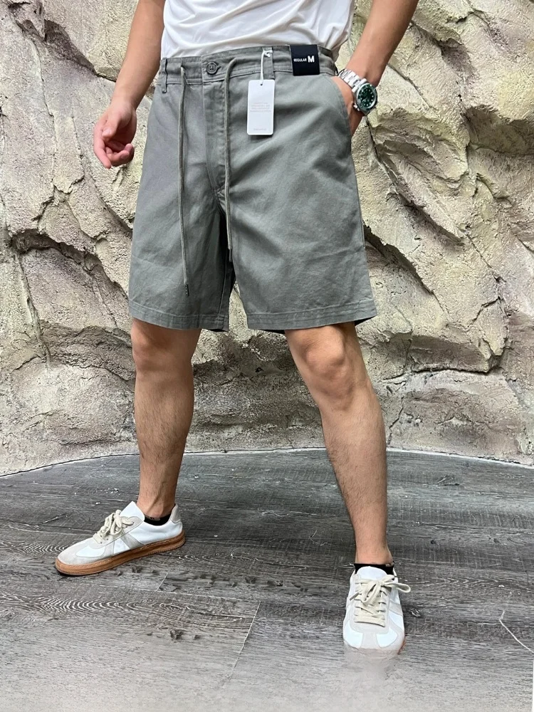 Men's Summer Casual Straight Leg Cotton Linen Blend Shorts Breathable Moisture Wicking Vintage Retro Style Standard Fit