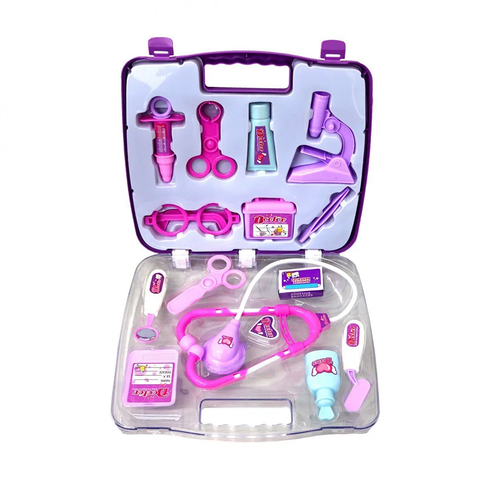 14 Pcs Doctor Set Toys Medical Kit Kids Coats Educational Pretend Play Dr Office Clothes