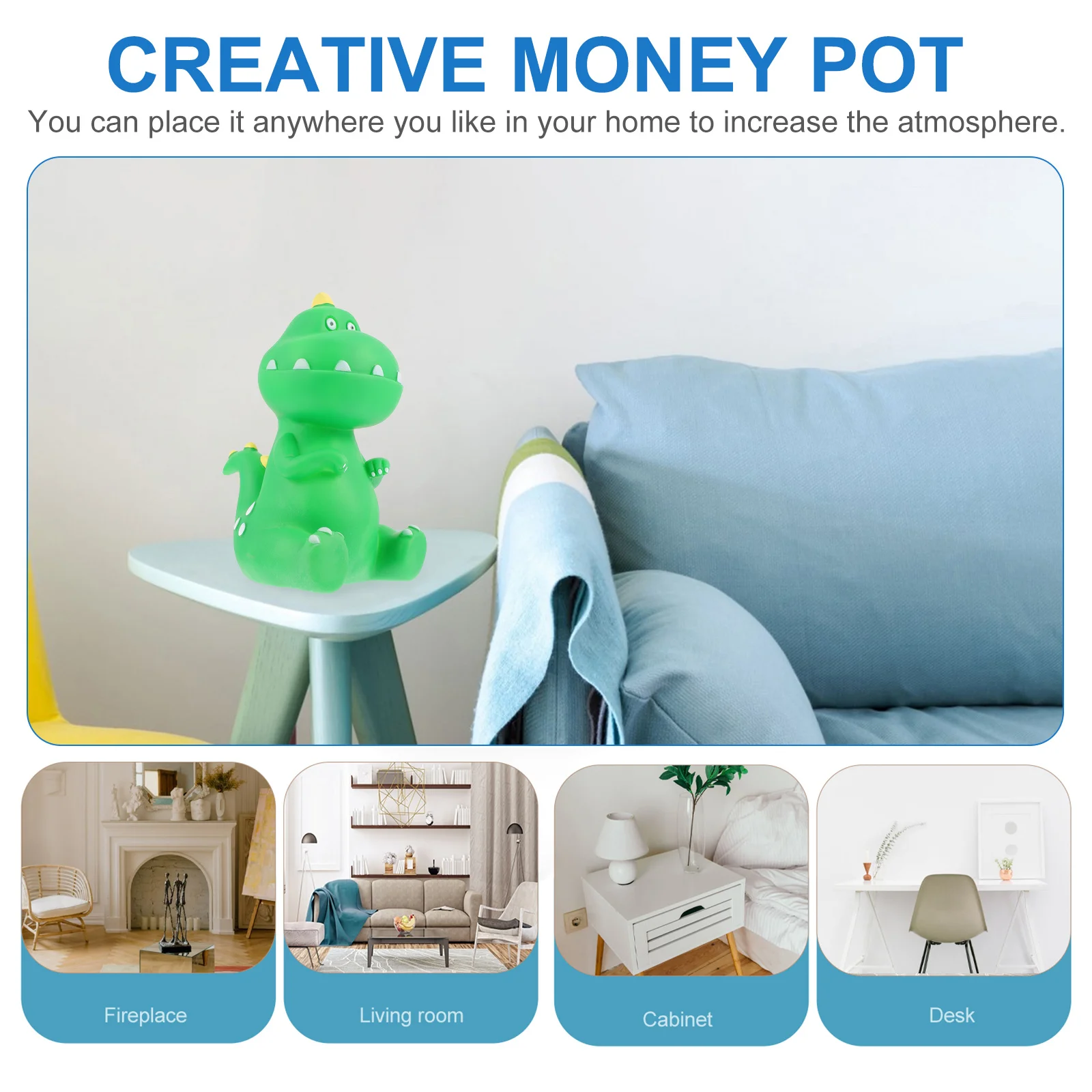 رائعتين ديناصور توفير وعاء سعة كبيرة الاطفال المال جرة الإبداعية المال البنك ديكور المنزل ديناصور توفير وعاء جميل أصبع البنك