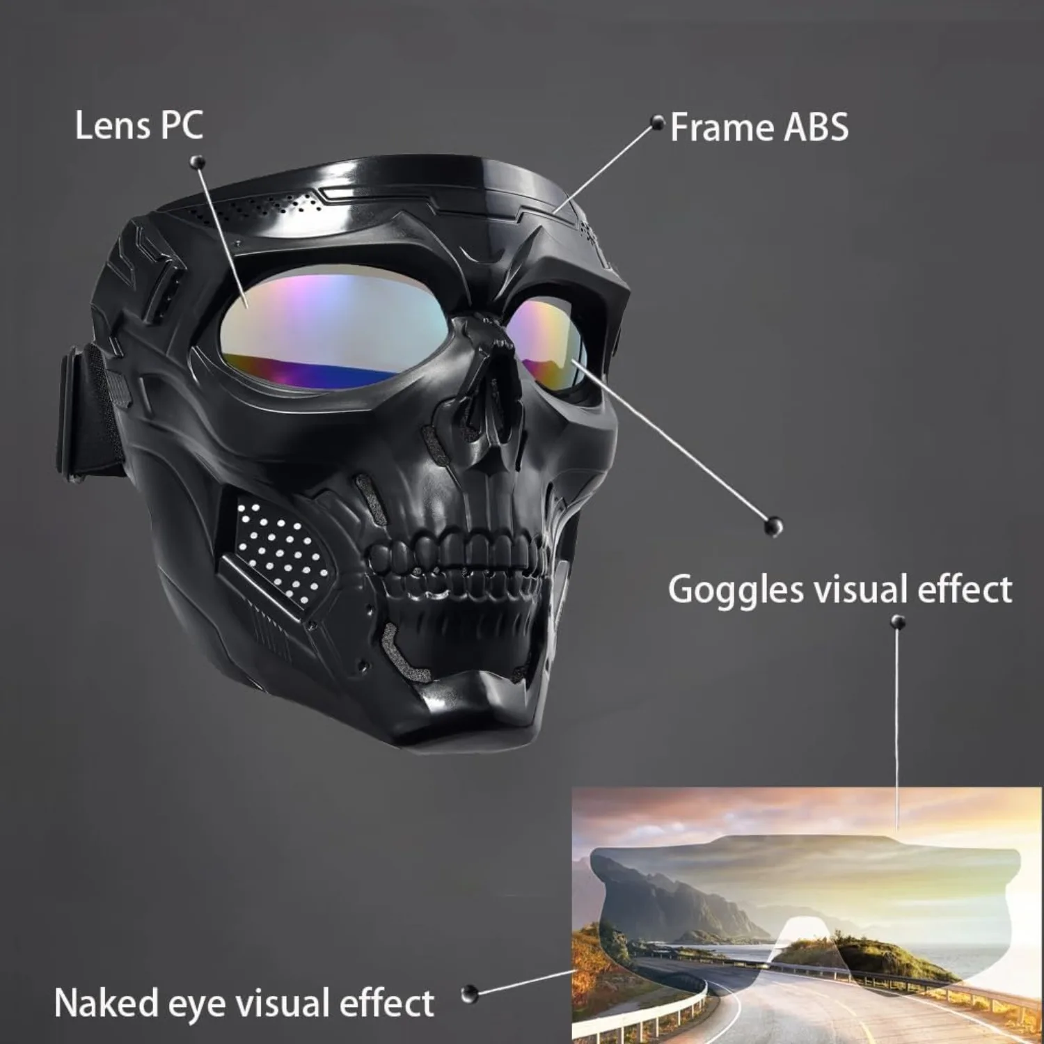 نظارات ركوب الدراجات، والخوذات التكتيكية، والدراجات النارية على الطرق الوعرة، والنظارات، وركوب الدراجات الرياضية، والنظارات، والأقنعة، والدراجات النارية