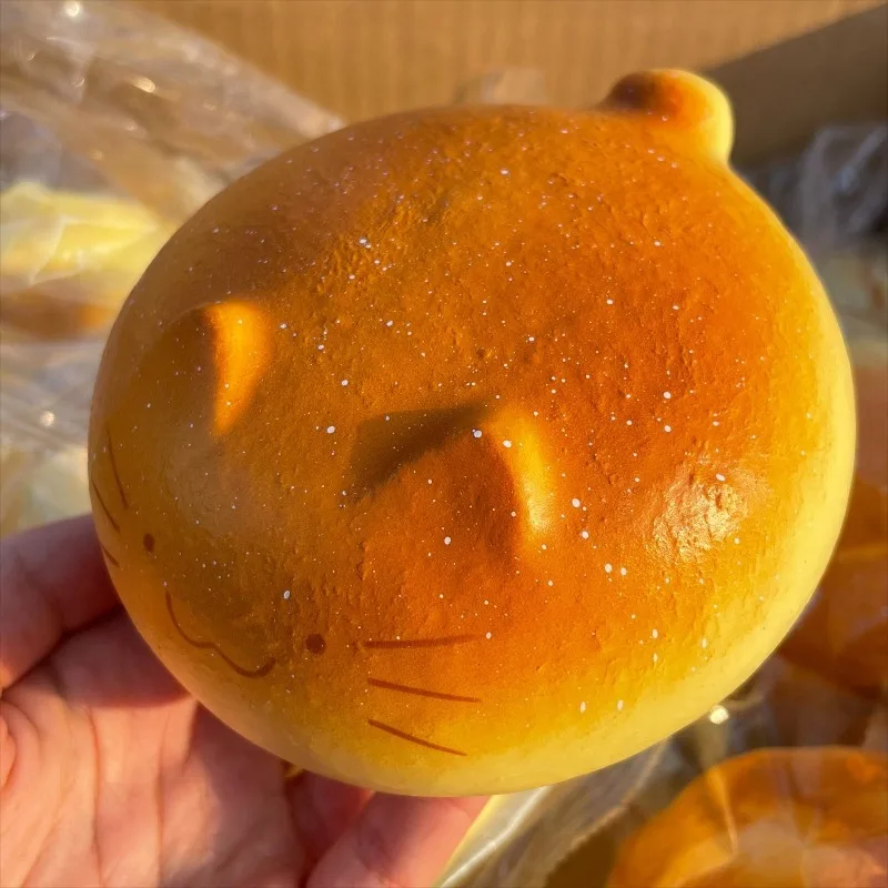 Cute Squishy Totoro Bread Fidgets Toys Soft Kitty Bread Venting Squeeze Toy Relieve Anxiety Anti Stress Toy for Adults Gift image 4