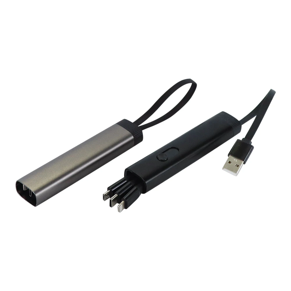 3-in-1 Data Cable Portable Charging Cable Multi-function Keychain Charging Cable