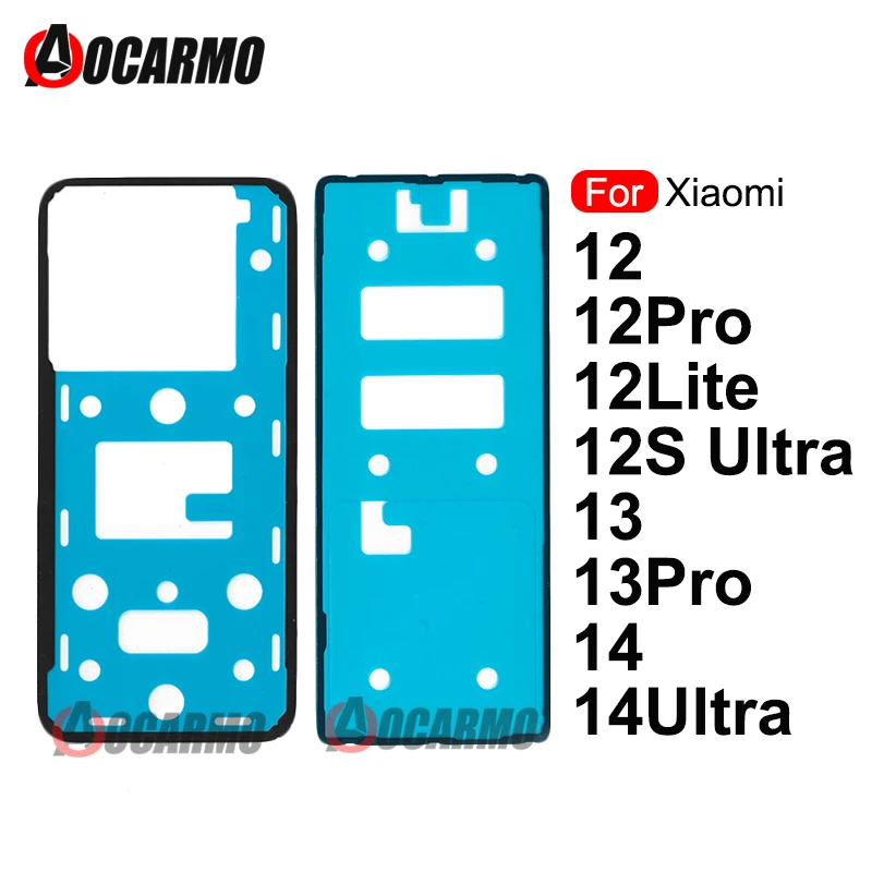 Aocarmo Rückseitiger Kleber für die hintere Abdeckung, Aufkleber für Xiaomi 13 13u 13Pro 12 12Lite 12s Ultra 14 Pro Mi13 Ultra Reparatur