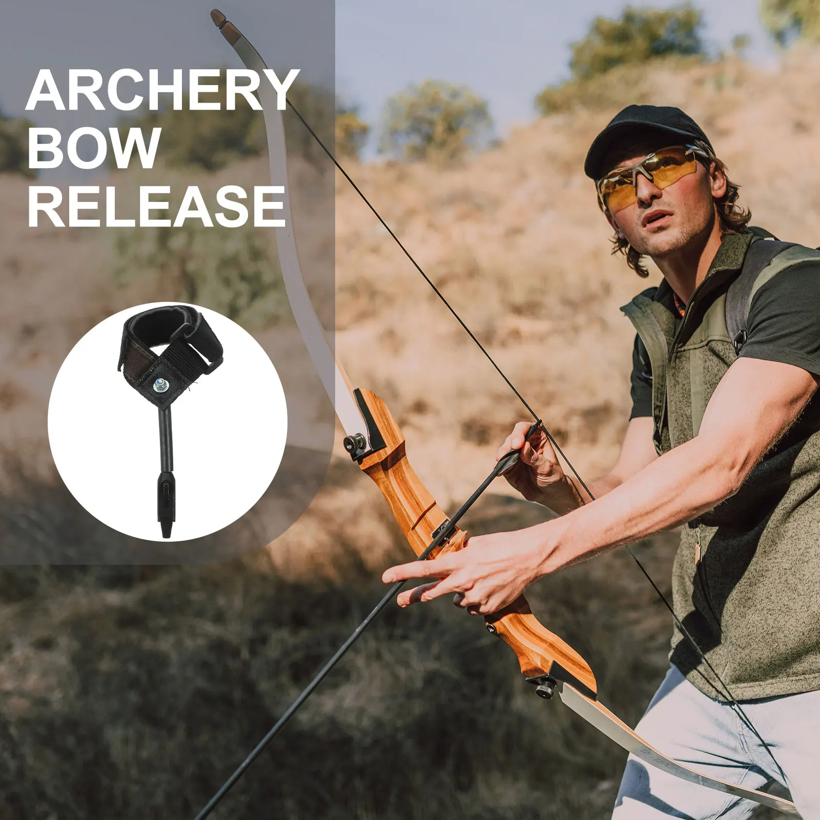 

Release Adjustable Strap Accuracy Tool Wristband Hunting Accessories Arrow Caliper Release