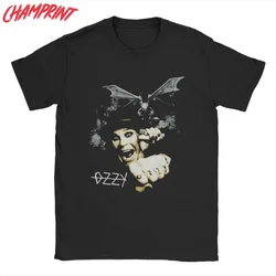 Men's Ozzy Osbourne T Shirts 100% Cotton Tops Hipster Short Sleeve Round Collar Tees Plus Size T-Shirt