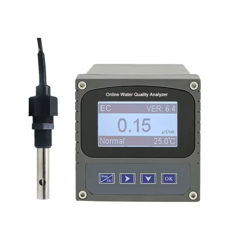 for BetteBlue Digital Online Conductivity Meter Resistivity TDS Salinity Tester for Water Treatment 316L Electrode NPT1/2
