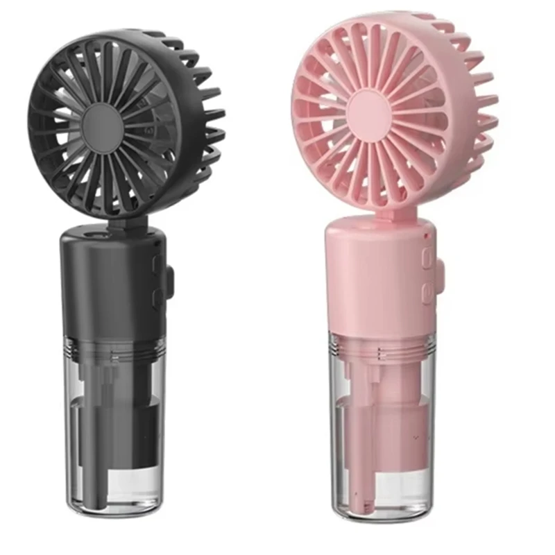 AD24-Портативный мини-вентилятор с USB-перезаряжаемым увлажнителем, охлаждающим спреем, идеально подходит для дома, офиса, общежития, компактных и портативных устройств