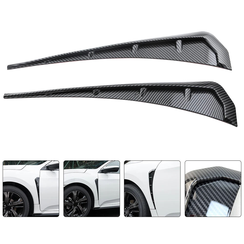 

1 Pair Car Side Vent Stickers Air Vent Covers Exterior Accessories Universal Fit Scratch Cover Automotive Decals Spoiler Decor