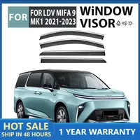 For LDV Mifa 9 2021+ Car Window Visor Awning Shelters Windshield Side Window Rain Sun Shade Auto Accessories