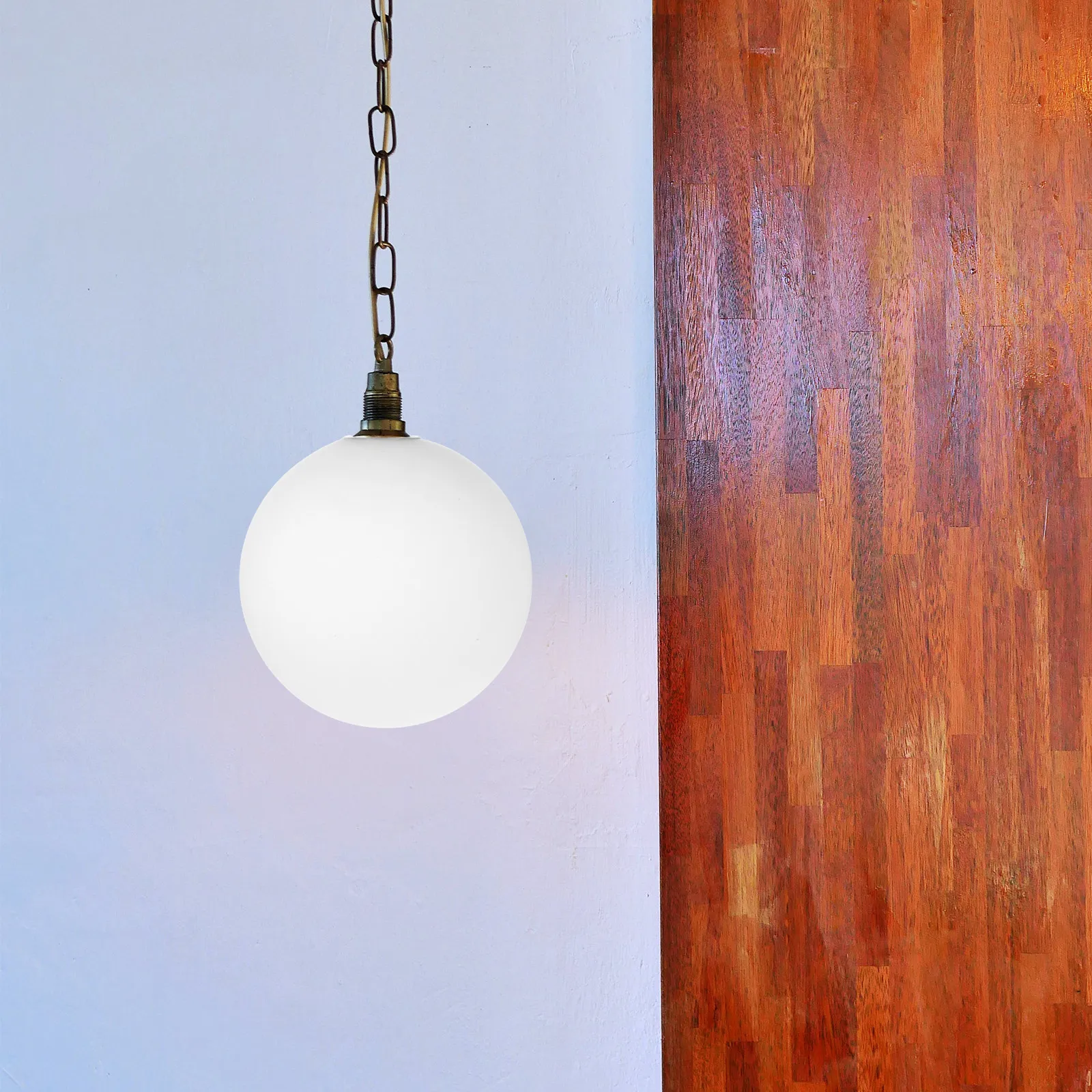 Frosted White Round Glass Globe Lamp Shade E27 Replacement Light Cover for Pendant Lights Floor Lamps Ceiling Fans Wall Sconces