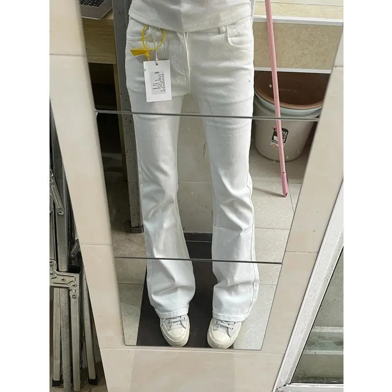 Cintura baixa queimado jeans roupas femininas ginásio fitness treino esporte ativo senhoras feminino calças jeans moda confortável