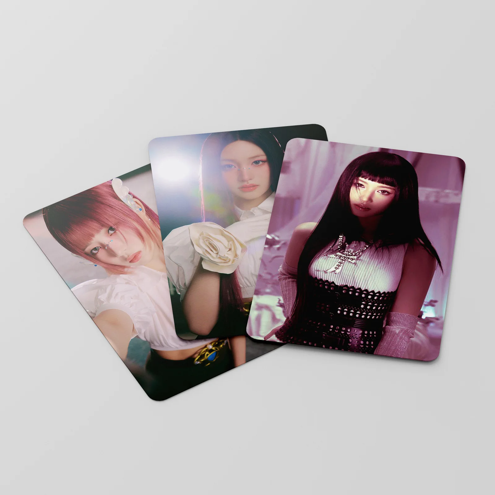 Imagem -06 - Wonyoung Rei Yujin hd Impresso Cartão Postal Parakpop Idol Girl Novidades Album Switch Alta Qualidade Cartões Lomo Presente 55 Pcs por Conjunto Fãs