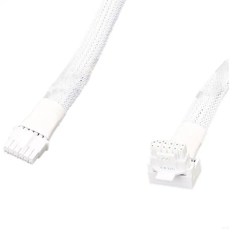 for RTX4000 Series 16Pin Male to PCIE 5.0 12+4 16Pin Video Card Cable 12VHPWR PCIE 5.0 Straight to Elbow Head Cable
