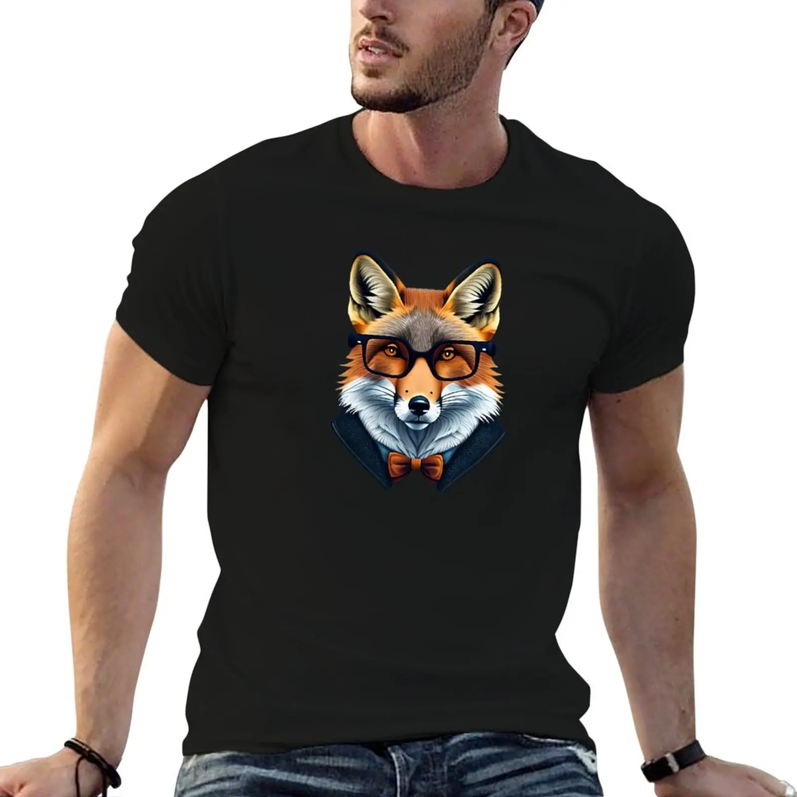 

Hipster Fox V1 T-Shirt t shirts for man cotton soft cotton t shirt man man t shirts high quality luxury brand T-Shirt