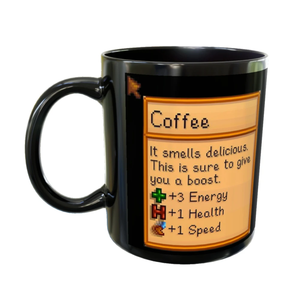 

StardewValley Coffee Mug Black Coffee Milk Cup Mocha Cat Panda Bear Couple Christmas Mug Kawaii Cups Original Mugs 11oz/325ML