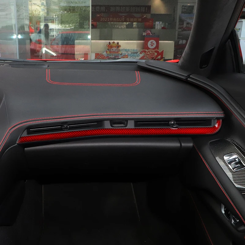 

Equipment Smart Library ES 100% Real Carbon Fiber For Corvette C8 Z51 Stingray Coupe Central Console Dashboard Strip Trim Interi